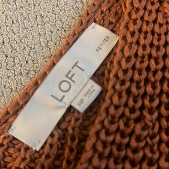 LOFT Knit orange Tank Top - Picture 2 of 5